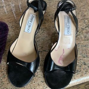 Women’s 7.5 vintage black jimmy choo heels